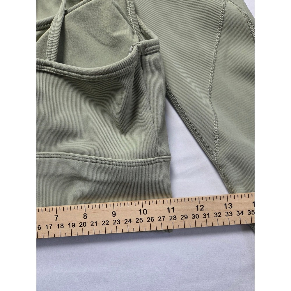CALIA by Carrie Underwood Ribbed Sports Bra and Leggings Set Sage Green Small - Picture 8 of 9
